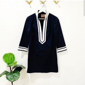 Tory Burch Tunic Mini Dress Navy White